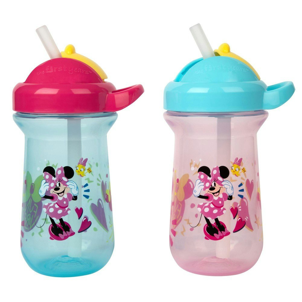 The First Years Disney 9oz Minnie Mouse Flip Top Straw Cup 2-Pack: $9.99 The First Years Disney 9oz Minnie Mouse Flip Top Straw Cup 2-Pack: $9.99