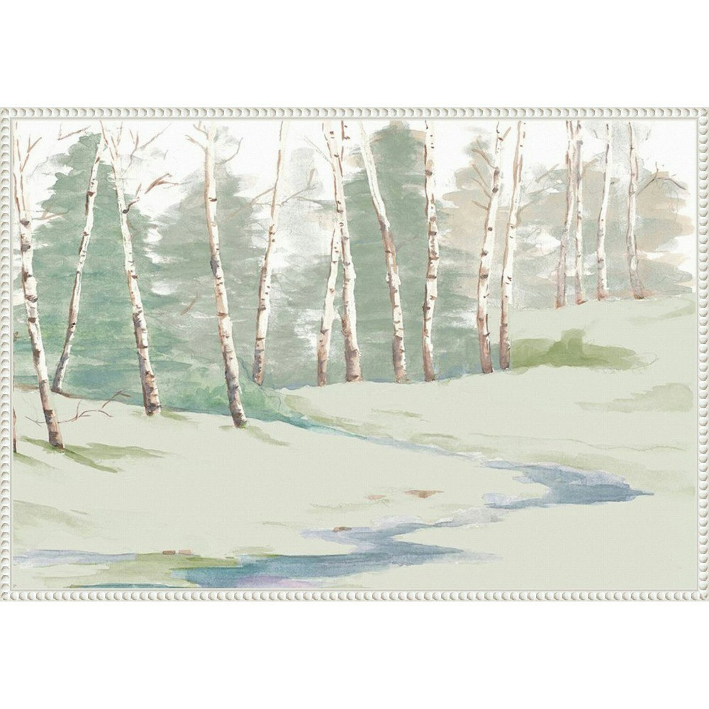 Amanti Art 33"x23" Winter Wood Landscape by Patricia Pinto Framed Canvas Wall Art: $98.99 Amanti Art 33"x23" Winter Wood Landscape by Patricia Pinto Framed Canvas Wall Art: $98.99