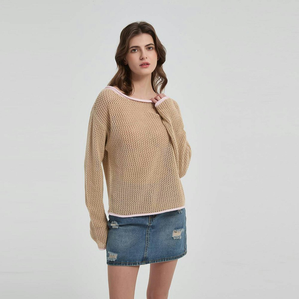 Wild Fable Women's Long Sleeve Boat Neck Sweater: $40