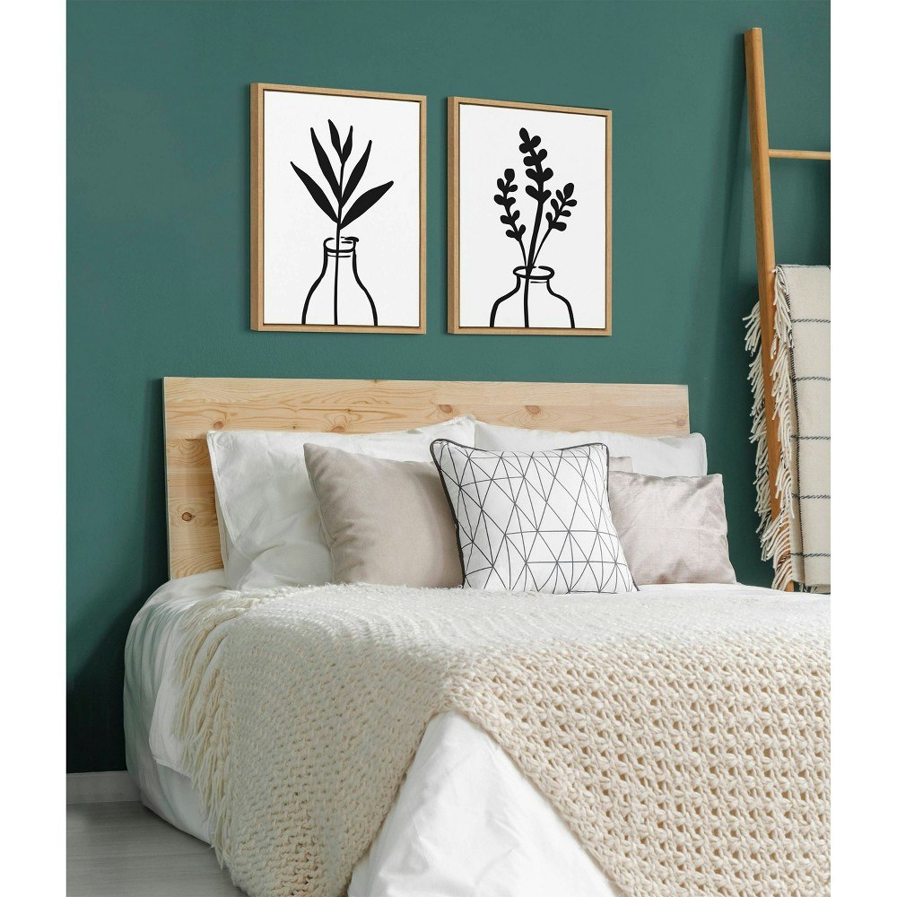 Sylvie Modern Botanical Vase 18\"x24\" Framed Canvas Art 2-Piece Set: $109.99 Sylvie Modern Botanical Vase 18\"x24\" Framed Canvas Art 2-Piece Set: $109.99