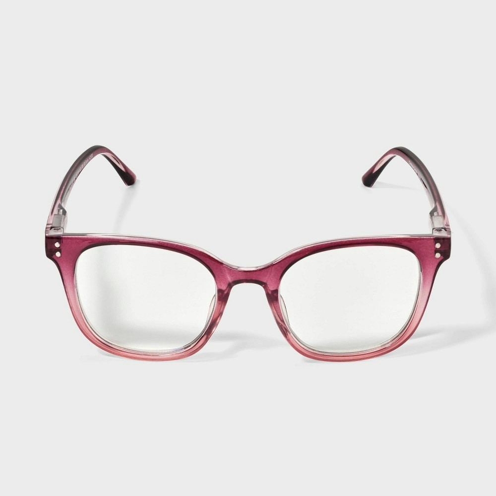 Universal Thread Women's Shiny Plastic 2.0 Diopter Blue Light Filtering Glasses: $17 Universal Thread Women's Shiny Plastic 2.0 Diopter Blue Light Filtering Glasses: $17