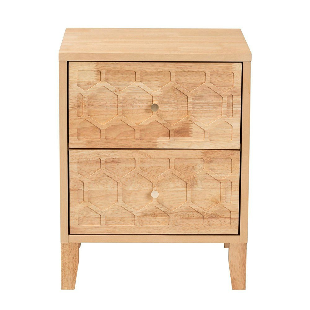 Baxton Studio Hosea 2-Drawer Nightstand: $161.99