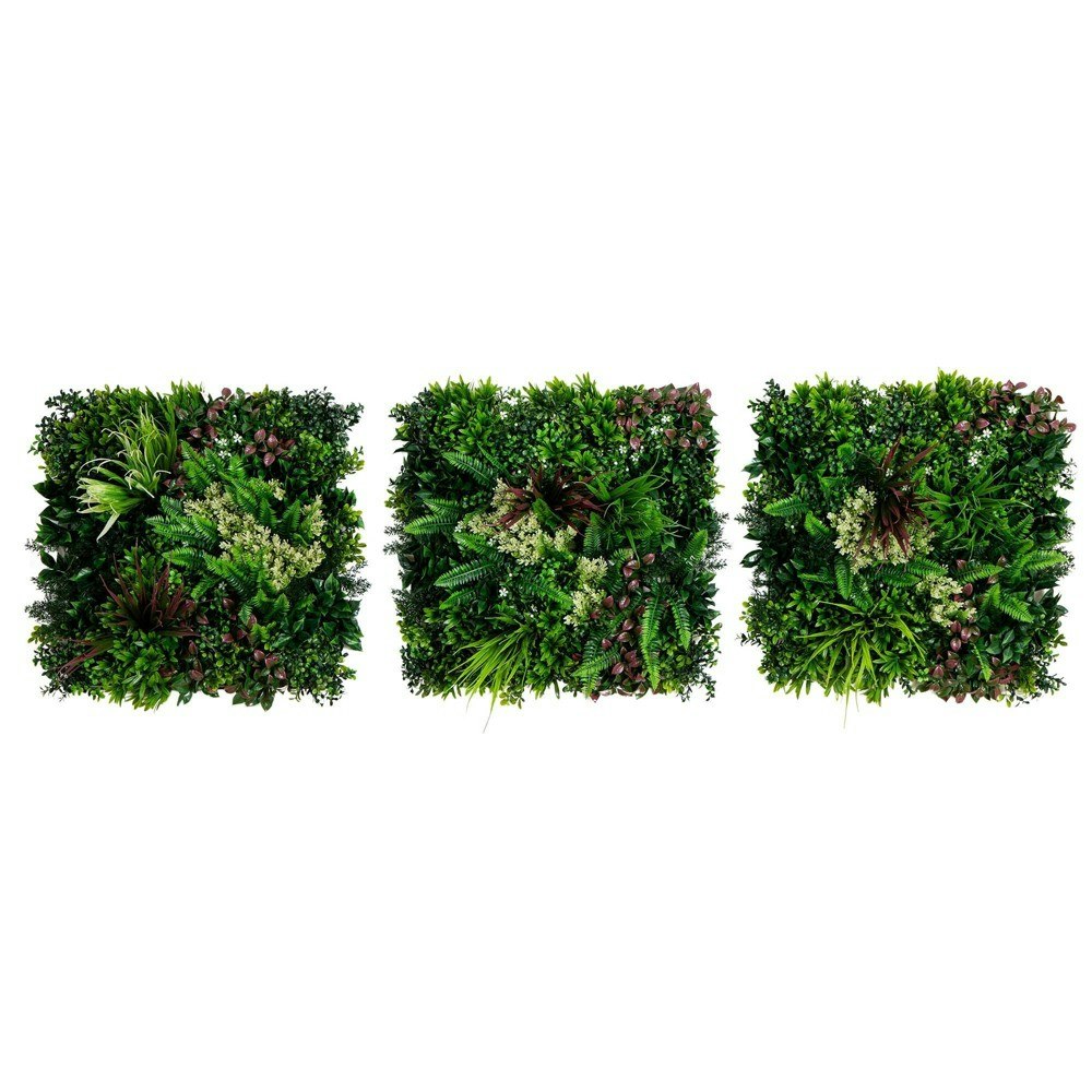 Nearly Natural 20"x20" UV Resistant Corfu Island Artificial Living Wall Panel 3-Pack: $72.99 Nearly Natural 20"x20" UV Resistant Corfu Island Artificial Living Wall Panel 3-Pack: $72.99