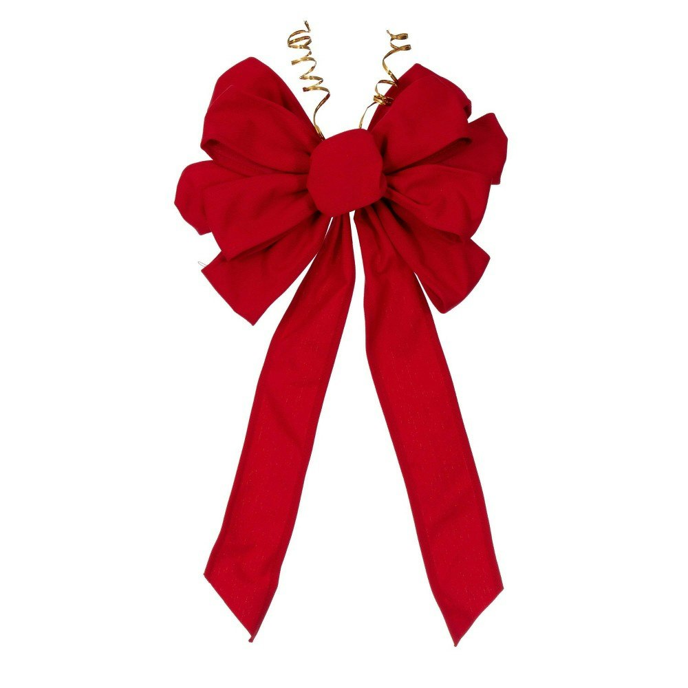 Vickerman 12"x18" Red Canvas 11-Loop Hand-Tied UV Bow: $24.99 Vickerman 12"x18" Red Canvas 11-Loop Hand-Tied UV Bow: $24.99