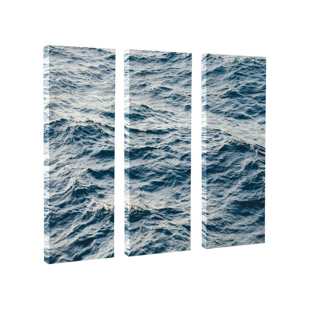 Kate & Laurel Coastal Ocean Waves Unframed Wall Canvas 3-Piece Set: $99.99 Kate & Laurel Coastal Ocean Waves Unframed Wall Canvas 3-Piece Set: $99.99