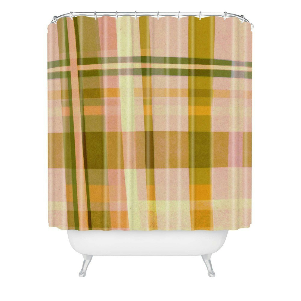 Alisa Galitsyna Colorful Plaid Shower Curtain: $89.99