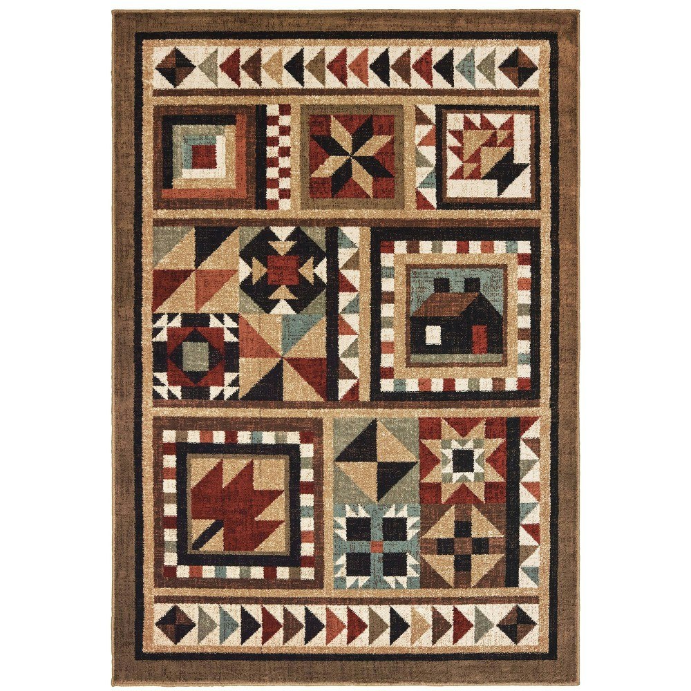 Captiv8e Designs 1'10"x3' Weston Farmhouse Geometric Area Rug: $69.99 Captiv8e Designs 1'10"x3' Weston Farmhouse Geometric Area Rug: $69.99
