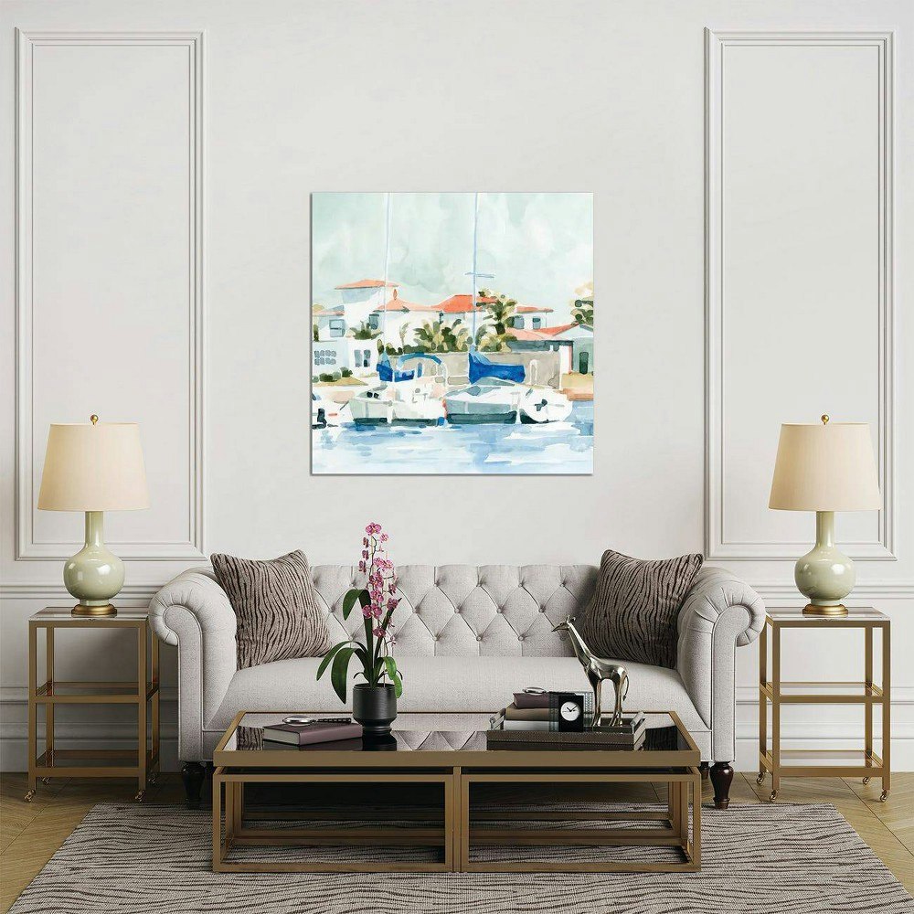 12" x 12" Beach Town Summer II Wall Canvas by Emma Caroline: $31.99 12" x 12" Beach Town Summer II Wall Canvas by Emma Caroline: $31.99