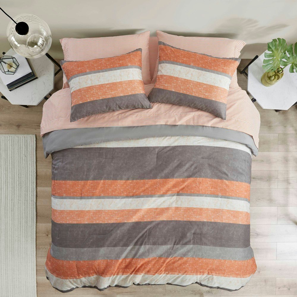 Madison Park Ryder Striped Queen Comforter and Sheet Set: $68.99 Madison Park Ryder Striped Queen Comforter and Sheet Set: $68.99