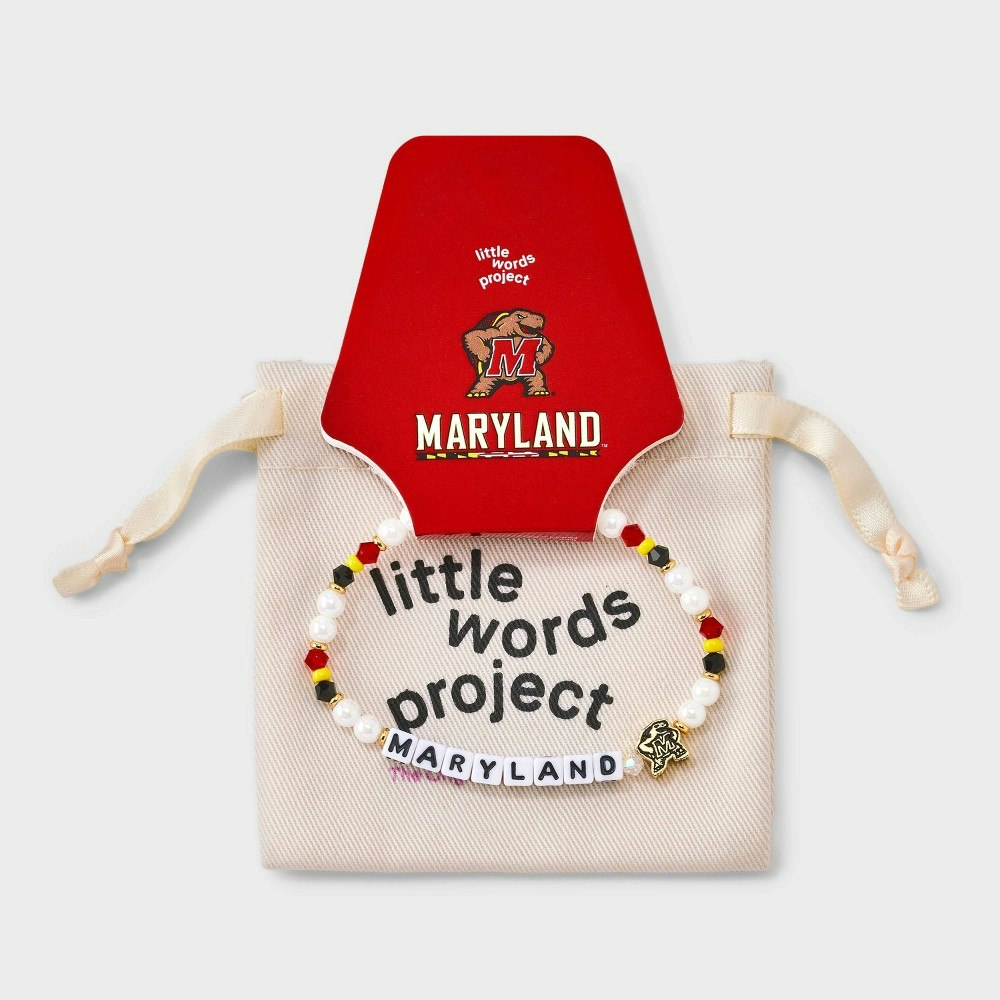 Little Words Project University of Maryland Beaded Bracelet: $30