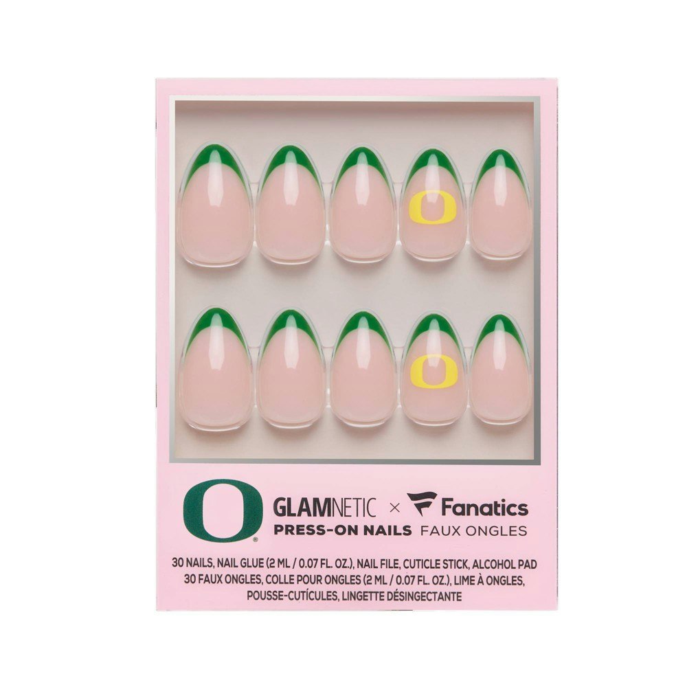 Oregon Ducks Almond Gloss Press-On Nails 30-Piece Set: $22 Oregon Ducks Almond Gloss Press-On Nails 30-Piece Set: $22