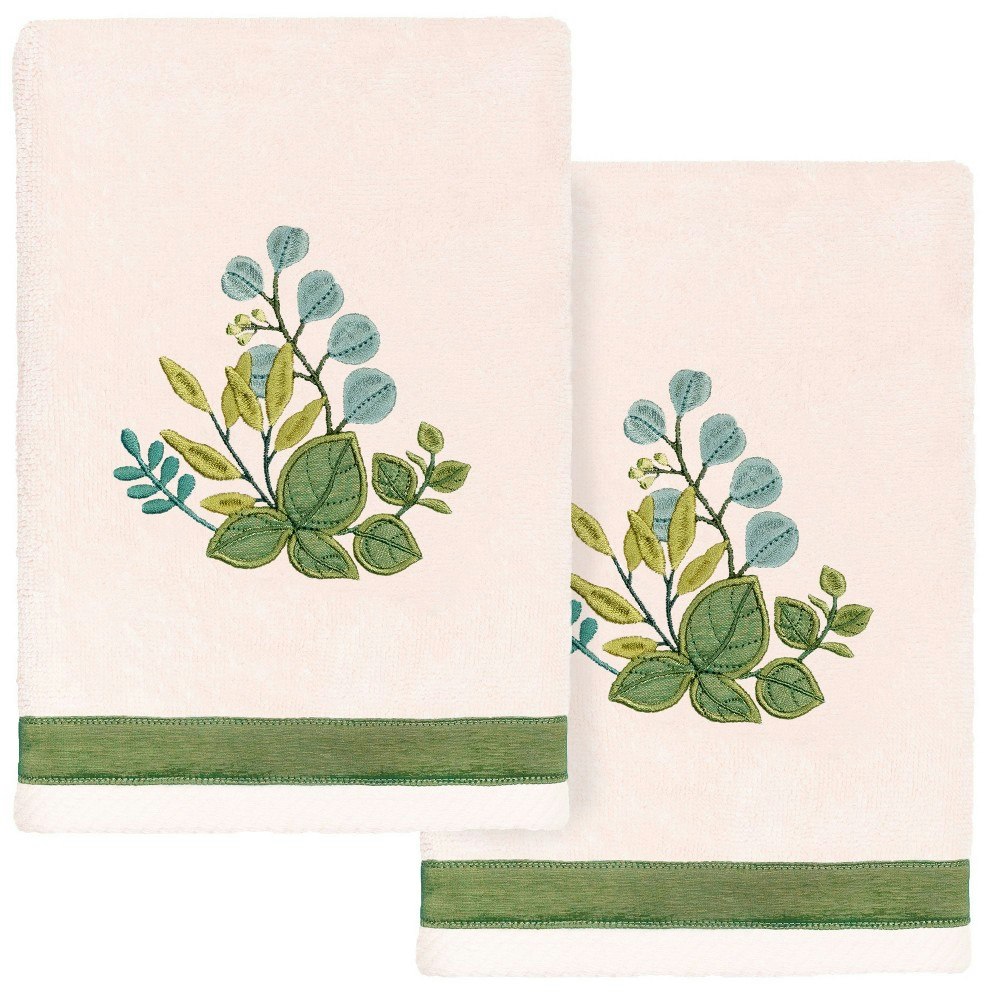 Linum Home Textiles Botanica Embellished Hand Towel 2-Pack: $71.99