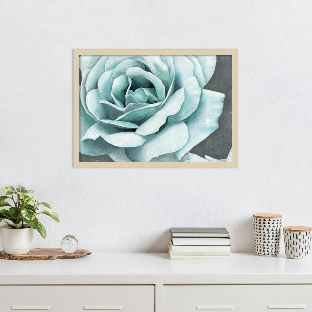 Amanti Art 25"x18" Rose Bloom by Marie Elaine Cusson Wood Framed Wall Art Print: $142.99 Amanti Art 25"x18" Rose Bloom by Marie Elaine Cusson Wood Framed Wall Art Print: $142.99