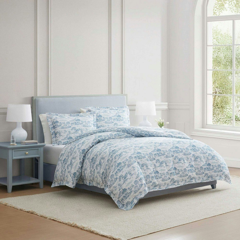 Martha Stewart Full/Queen Farmhouse Toile Duvet Set: $119.99