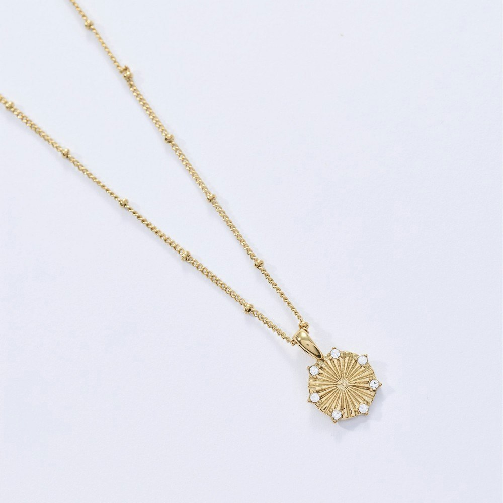 Tiny Tags 14K Gold-Plated My Sunshine Necklace: $25