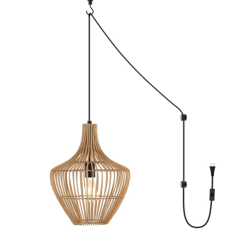 Jonathan Y Lucas 13-Inch 1-Light Rattan LED Pendant: $100.99 Jonathan Y Lucas 13-Inch 1-Light Rattan LED Pendant: $100.99