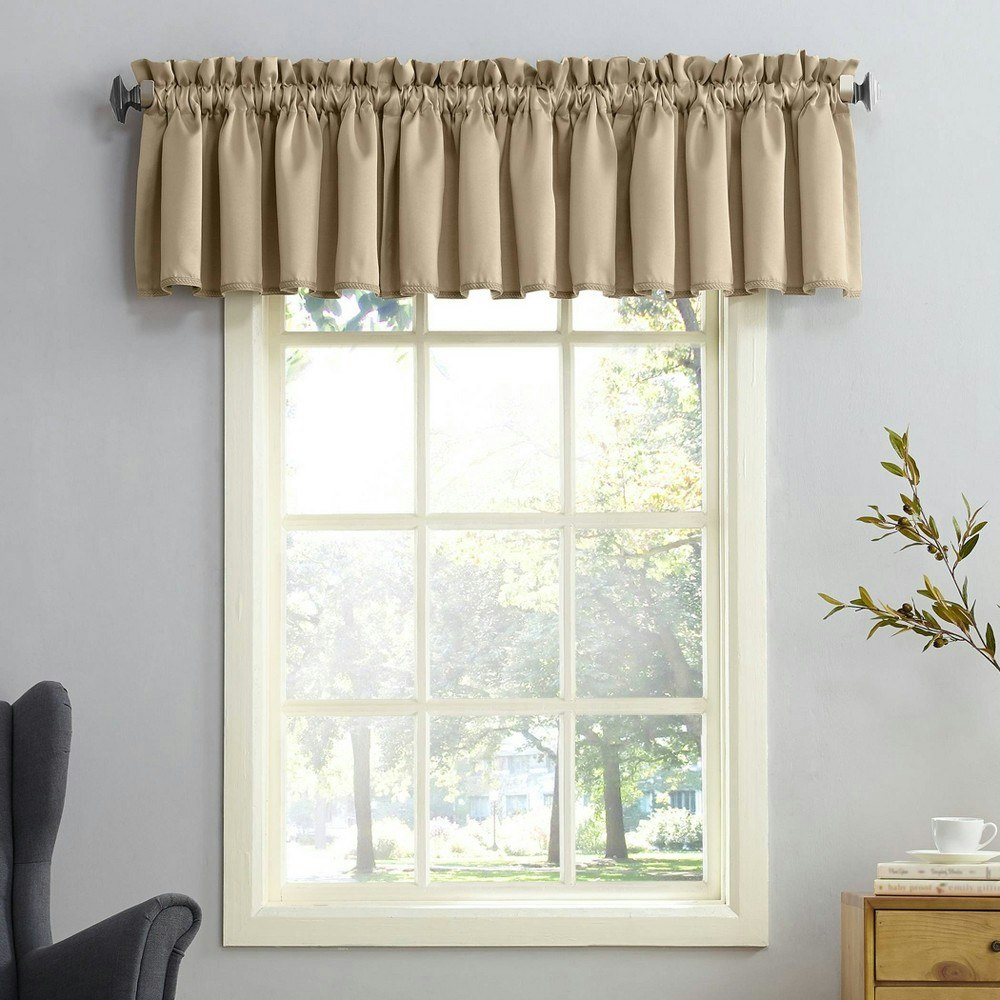 Sun Zero 54"x18" Seymour Rod Pocket Room Darkening Valance: $9.99 Sun Zero 54"x18" Seymour Rod Pocket Room Darkening Valance: $9.99