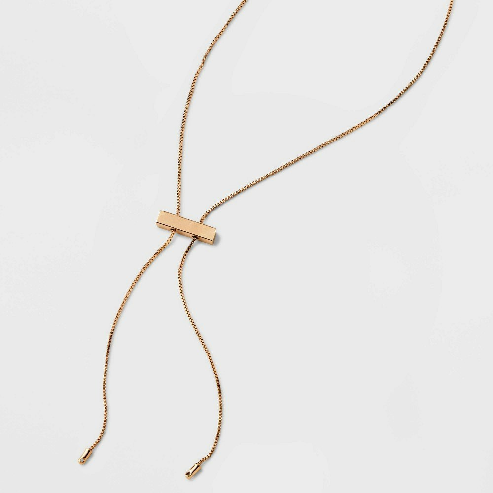Universal Thread Slider Bar Bolo Tie Necklace: $14.99