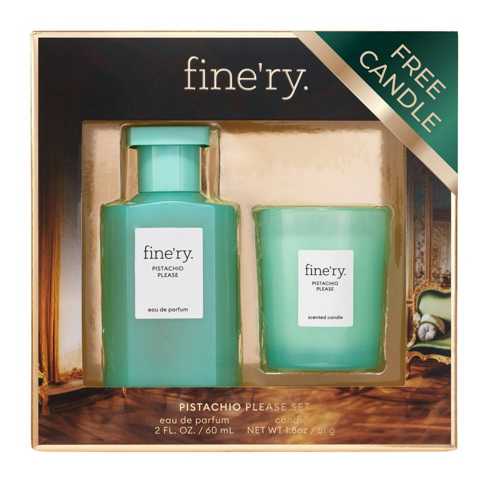 Finery Pistachio Please Eau de Parfum and Candle Gift Set 2-Piece: $30 Finery Pistachio Please Eau de Parfum and Candle Gift Set 2-Piece: $30