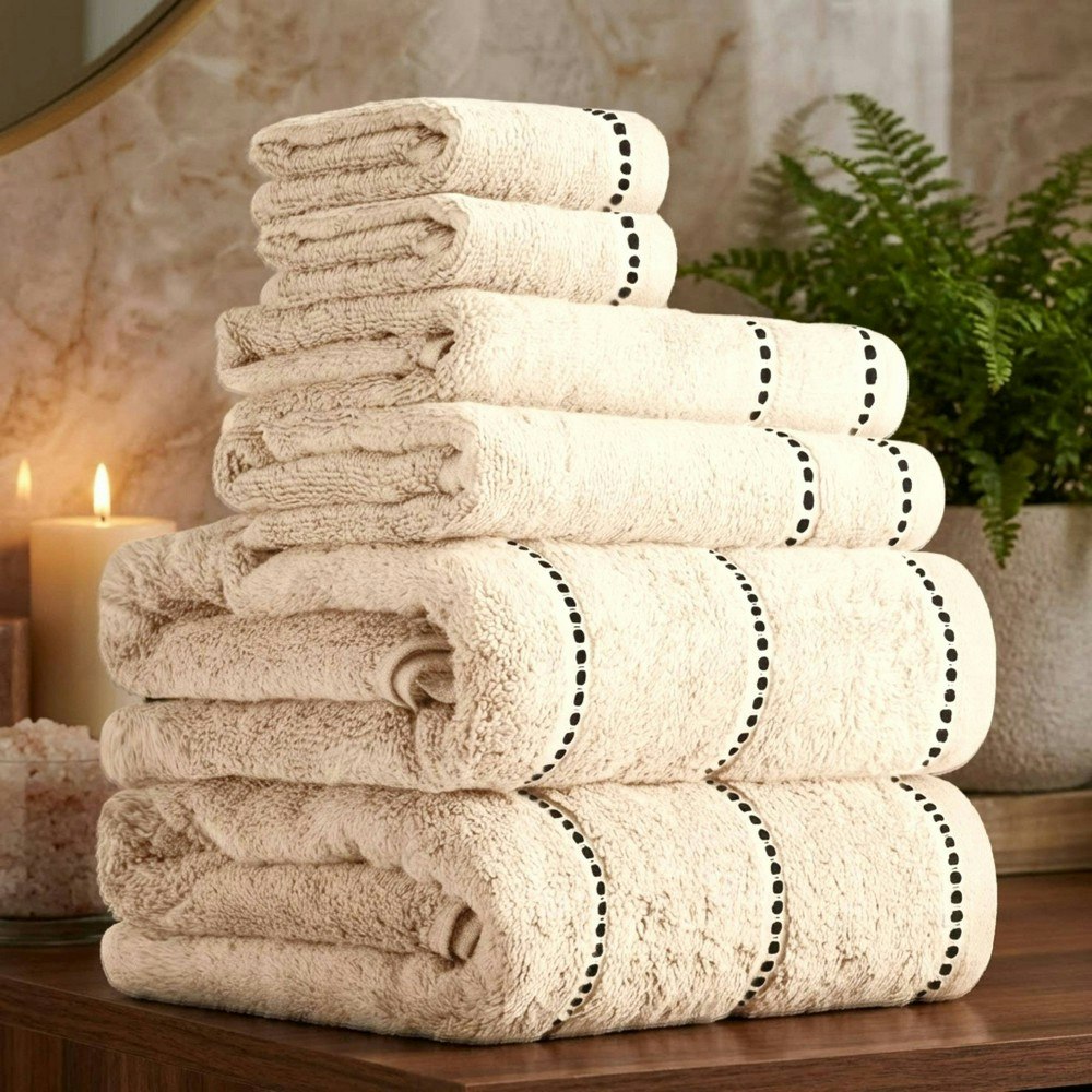 Yorkshire Home 6-Piece Cotton Bath Towel and Washcloth Set: $34.99