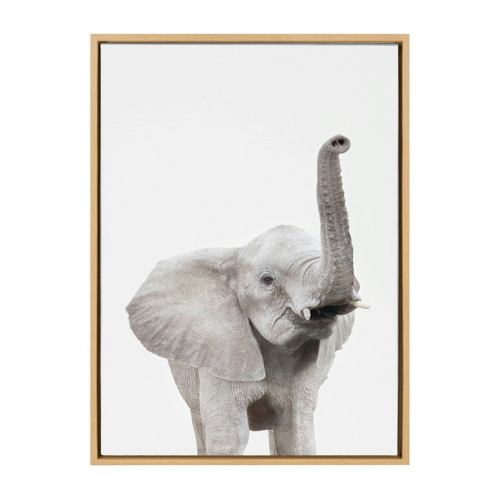 Sylvie Young Elephant 23\" x 33\" Framed Canvas by Amy Peterson: $76.99 Sylvie Young Elephant 23\" x 33\" Framed Canvas by Amy Peterson: $76.99