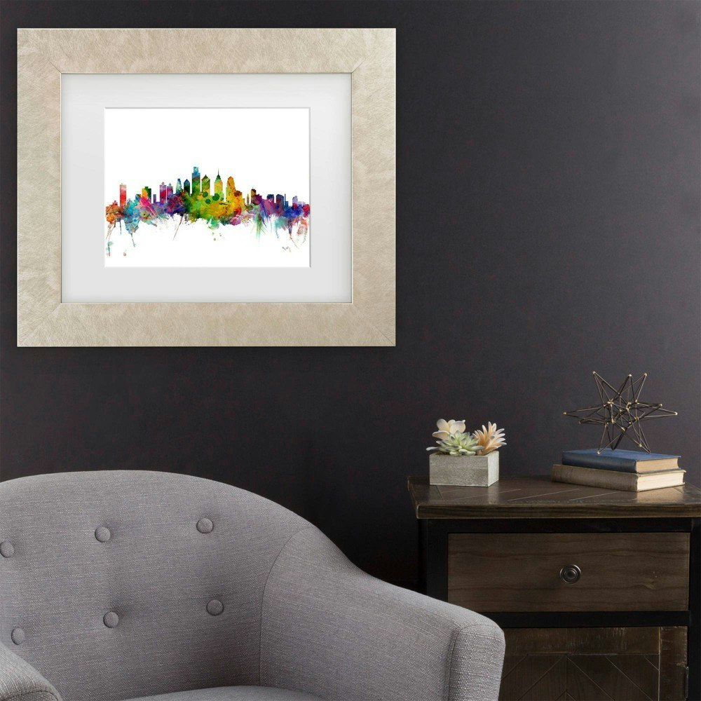 Trademark Fine Art 16"x20" Philadelphia Skyline Matted Framed Art: $41.49 Trademark Fine Art 16"x20" Philadelphia Skyline Matted Framed Art: $41.49