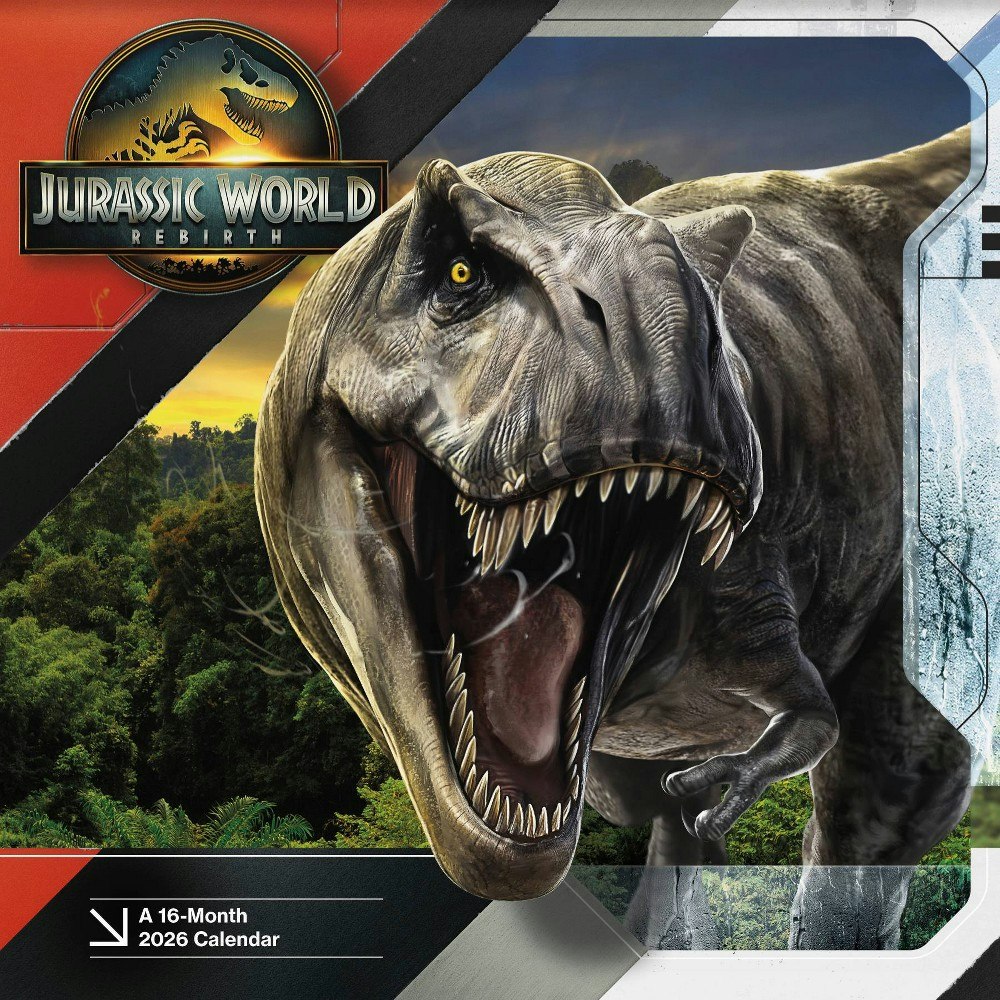 DateWorks 2026 Jurassic 12"x12" Wall Calendar: $9.99