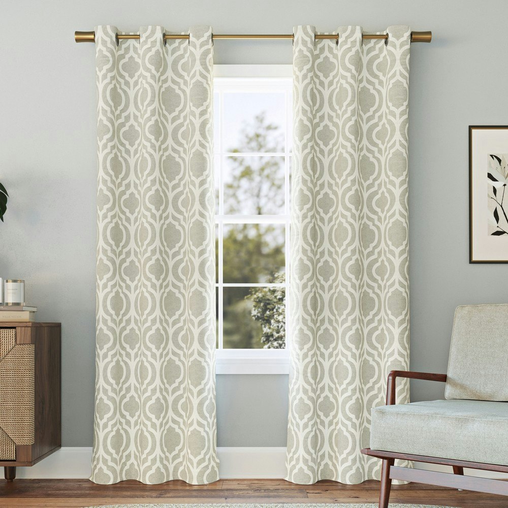 Sun Zero Eldon Trellis Blackout Grommet Curtain Panel 40"x95": $13.49 Sun Zero Eldon Trellis Blackout Grommet Curtain Panel 40"x95": $13.49