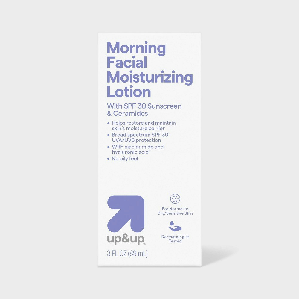 Up&Up Morning Facial Moisturizing Lotion with SPF 30 3-fl-oz: $11.99 Up&Up Morning Facial Moisturizing Lotion with SPF 30 3-fl-oz: $11.99