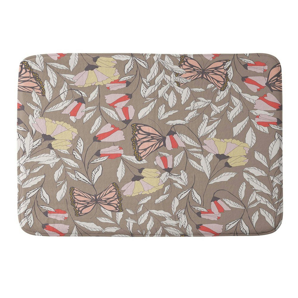 Monarch Garden Memory Foam Bath Rug: $65.99 Monarch Garden Memory Foam Bath Rug: $65.99