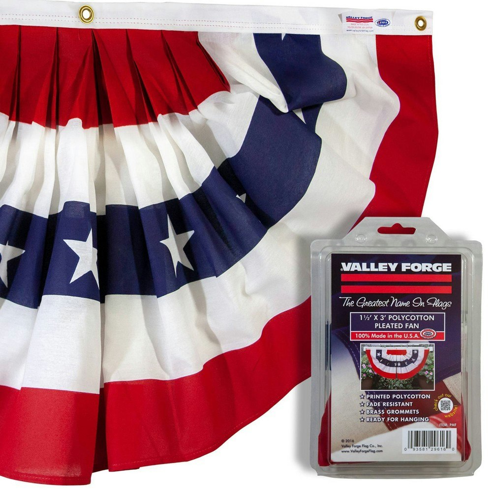 Valley Forge 36"x18" Fan Bunting: $11.99 Valley Forge 36"x18" Fan Bunting: $11.99