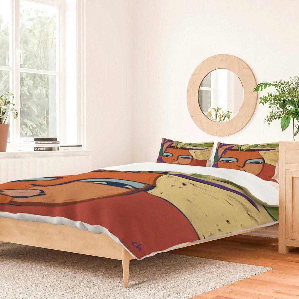 Deny Designs Cortney Herron Even More Sunshine King Duvet and Sham Set: $229.99