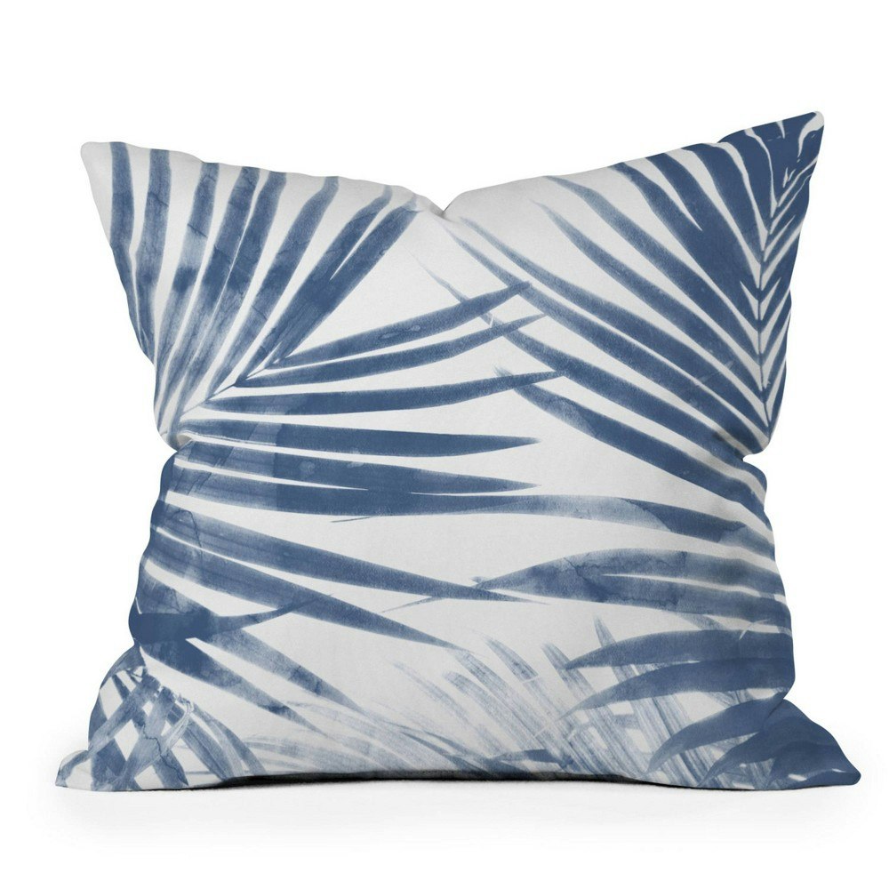Emanuela Carratoni Serenity Palms 16"x16" Square Throw Pillow: $27.49