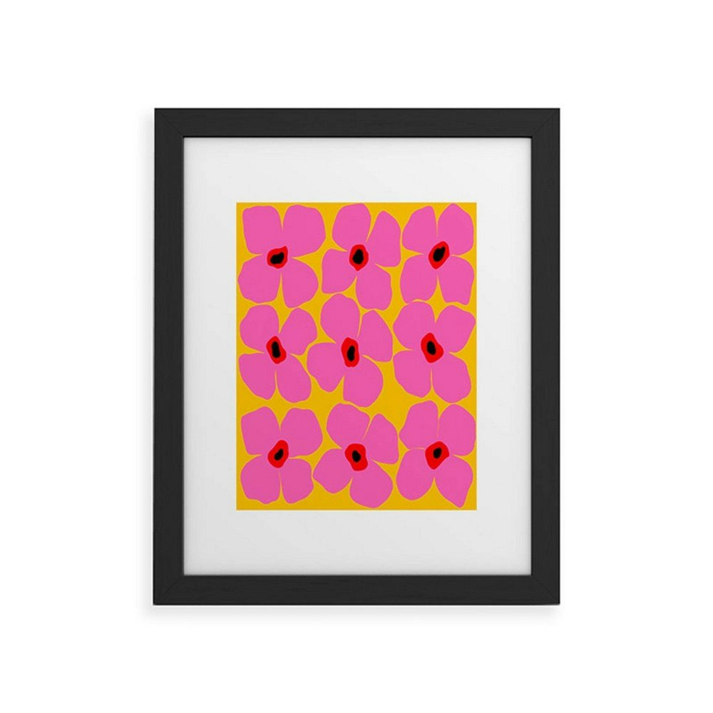 Deny Designs 8"x10" Maritza Lisa Abstract Floral Framed Wall Art: $59.99