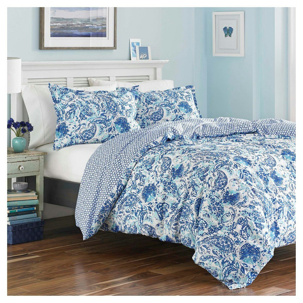 Poppy & Fitz Blue Brooke Twin Comforter Set: $78.99
