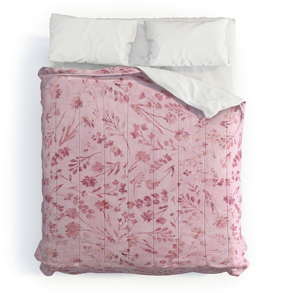 Deny Designs Mallory Floral Cotton Queen Comforter & Sham 3-Piece Set: $264.99
