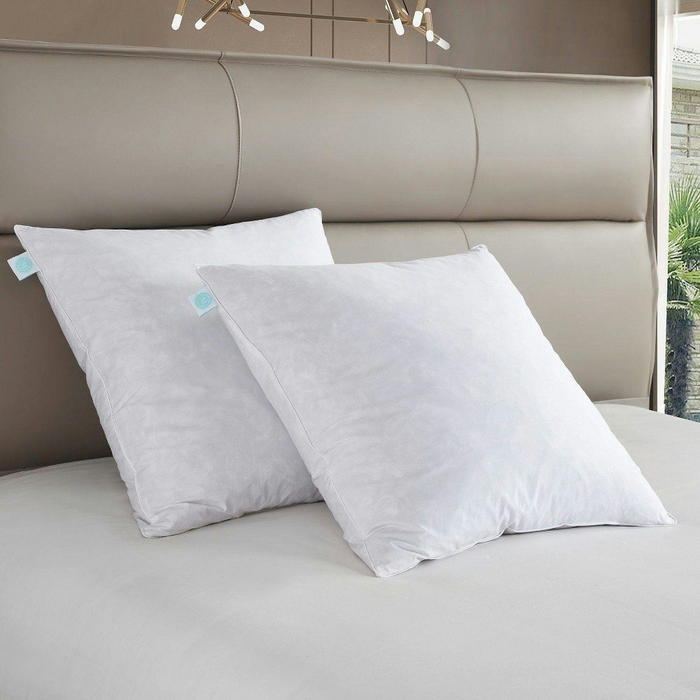 Martha Stewart Euro Firm Feather Down Bed Pillow 2-Pack: $84.99