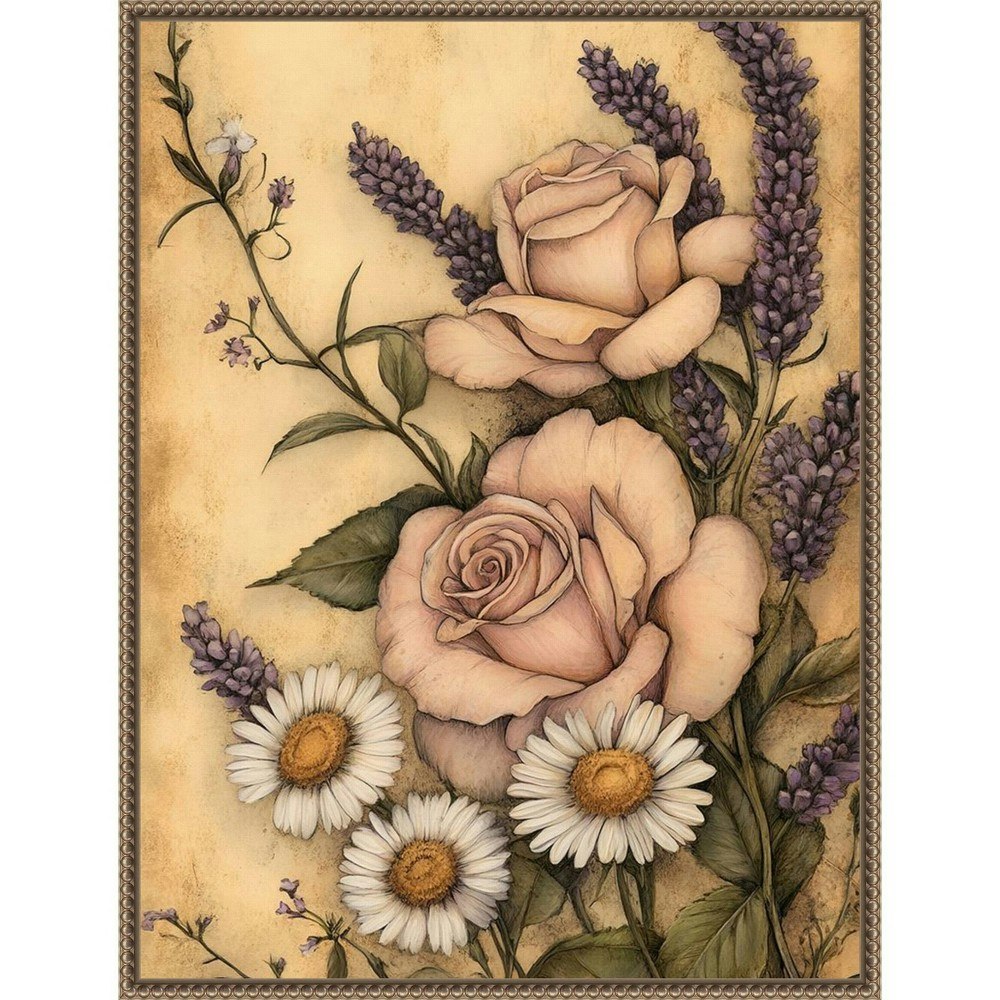 Amanti Art 23"x30" Floral Whimsy I Framed Canvas Wall Art: $127.99 Amanti Art 23"x30" Floral Whimsy I Framed Canvas Wall Art: $127.99