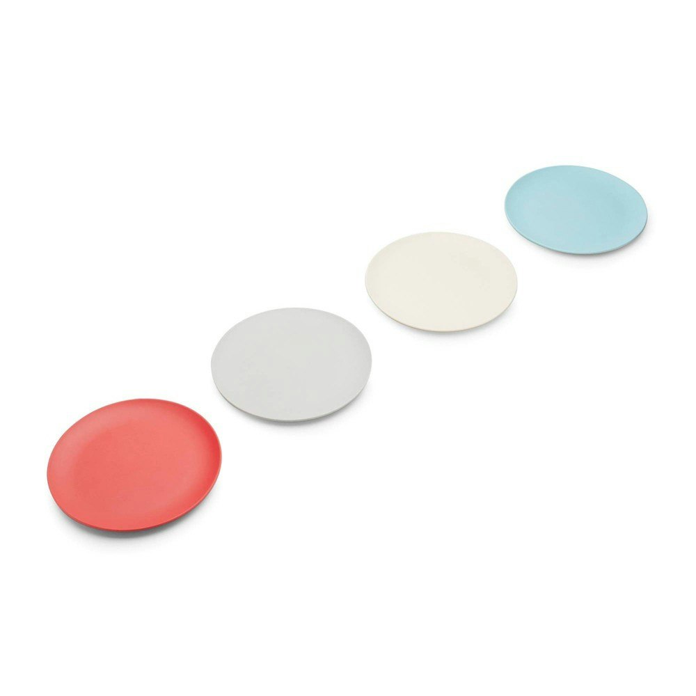 Red Rover 7.8-Inch Bamboo Fiber Kids Plates 4-Pack: $14.49