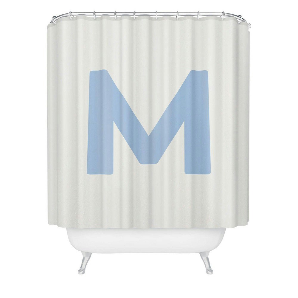 Deny Designs April Lane Monogram M Shower Curtain: $69.99