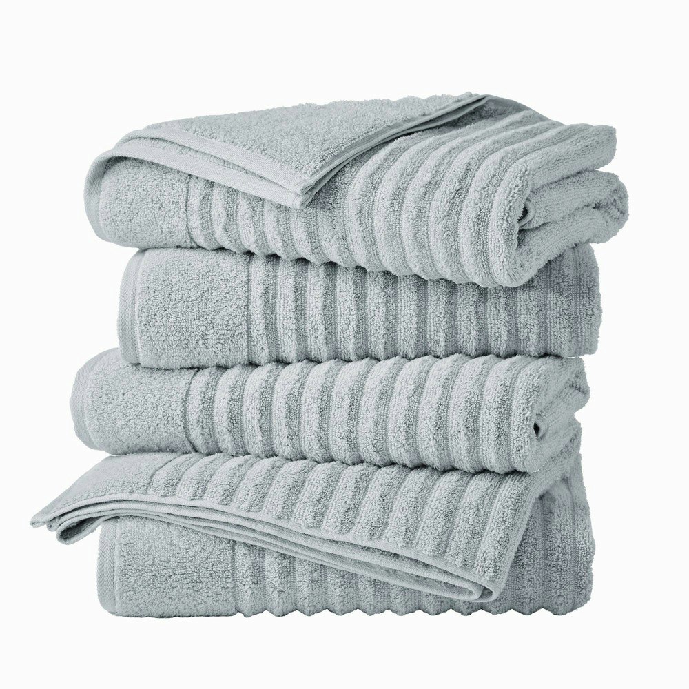 Isla Jade Ribbed Bath Towel 4-Piece Set: $80.99