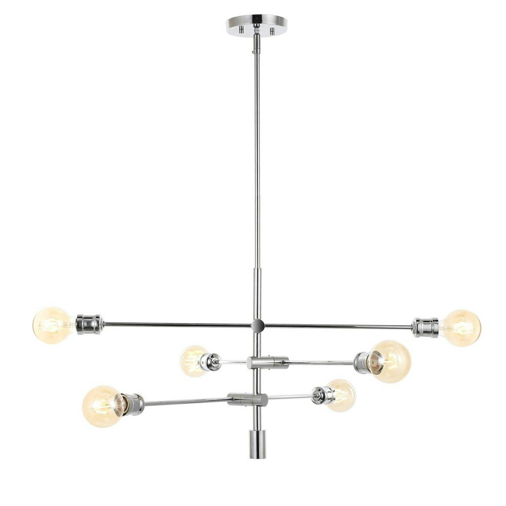Jonathan Y 36-Inch 6-Light Modern Vintage Arm-Adjustable LED Chandelier: $186.99 Jonathan Y 36-Inch 6-Light Modern Vintage Arm-Adjustable LED Chandelier: $186.99
