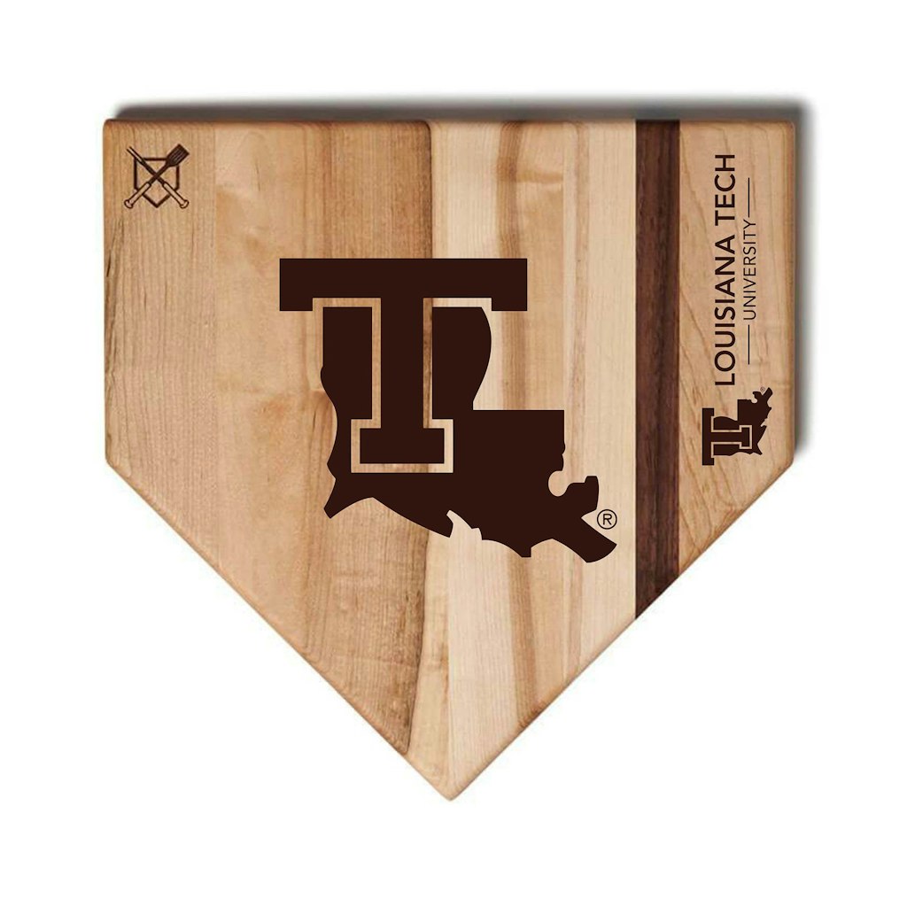 Louisiana Tech Bulldogs 12-inch Home Plate Cutting Board: $69.99