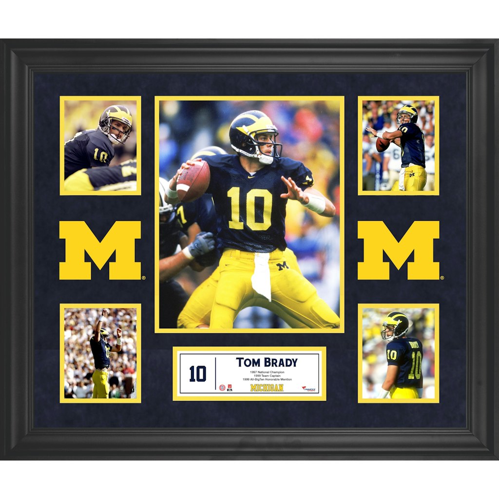 Tom Brady Michigan Wolverines 23'' x 27'' 5-Photo Collage: $119.99