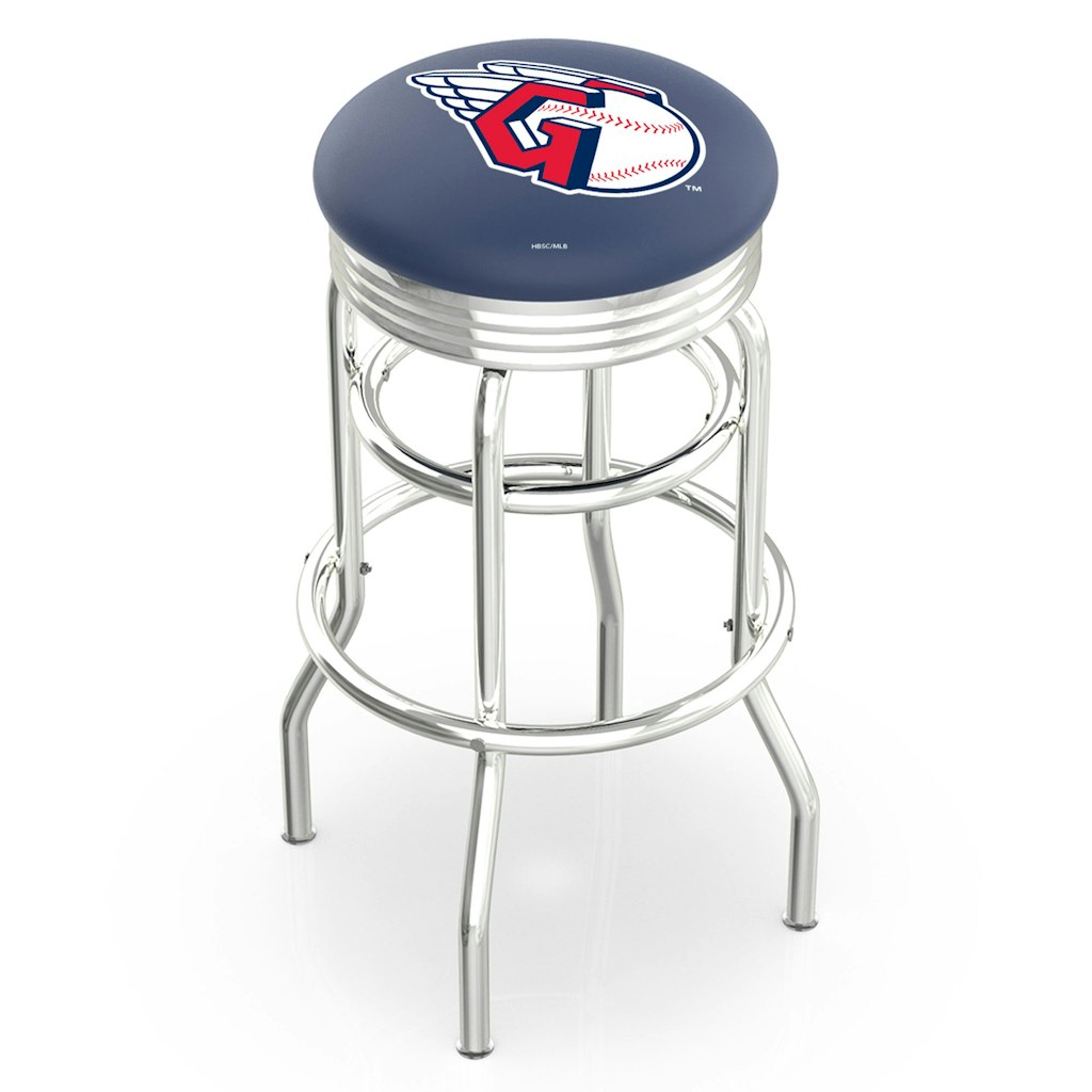 Cleveland Guardians 25-Inch Double Ring Chrome Swivel Counter Stool: $399.99 Cleveland Guardians 25-Inch Double Ring Chrome Swivel Counter Stool: $399.99