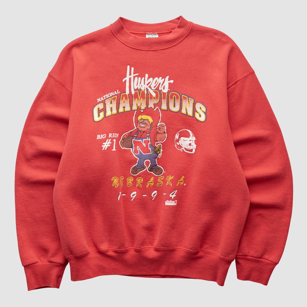 Nebraska Huskers 1994 Fruit of the Loom Pullover Sweatshirt: $79.99 Nebraska Huskers 1994 Fruit of the Loom Pullover Sweatshirt: $79.99