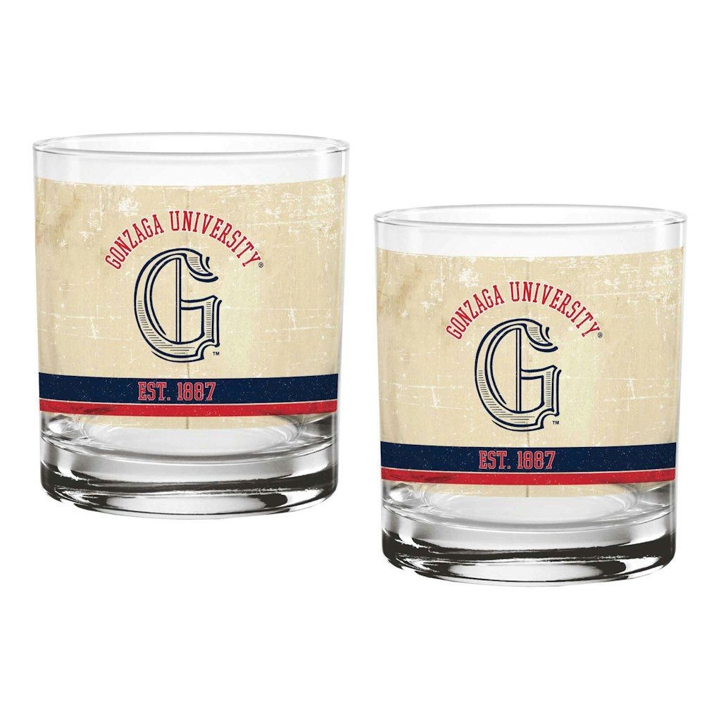 Gonzaga Bulldogs 14-oz. Vintage Glass Set 2-Pack: $39.99