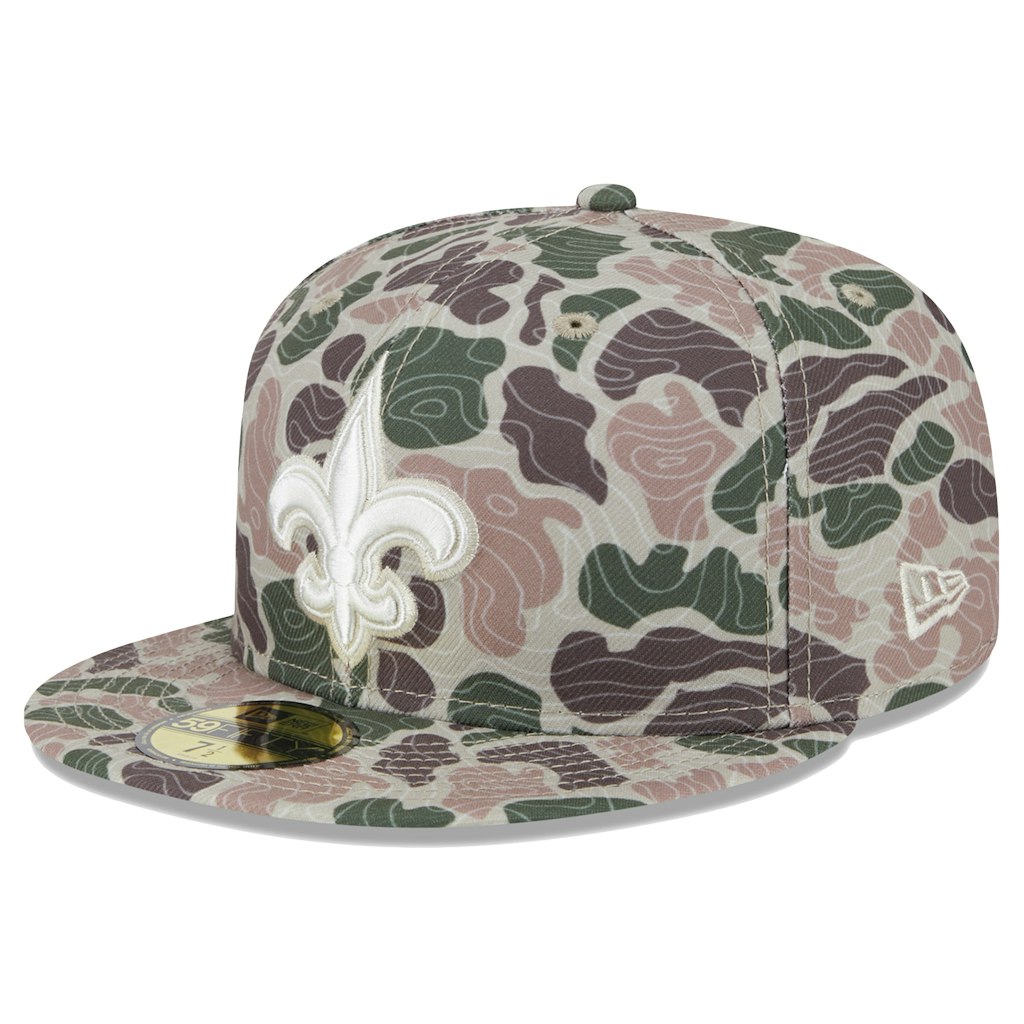 New Era New Orleans Saints Geo Camo 59FIFTY Fitted Hat: $47.99 New Era New Orleans Saints Geo Camo 59FIFTY Fitted Hat: $47.99