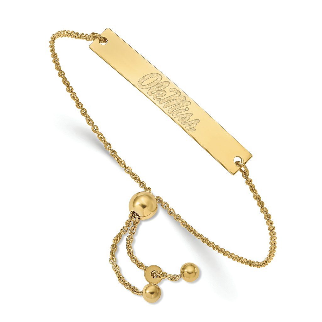 Women's Ole Miss Rebels Sterling Silver Gold-Plated Bar Bracelet: $149.99 Women's Ole Miss Rebels Sterling Silver Gold-Plated Bar Bracelet: $149.99