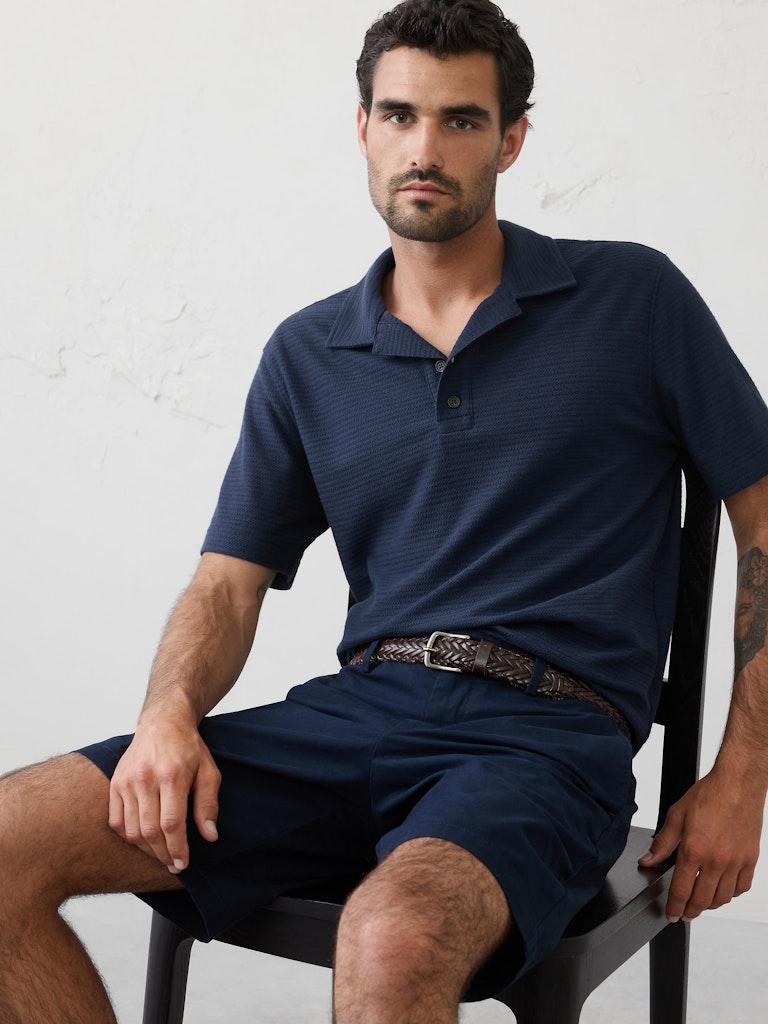 Standard-Fit Textured Polo: $32.50 Standard-Fit Textured Polo: $32.50